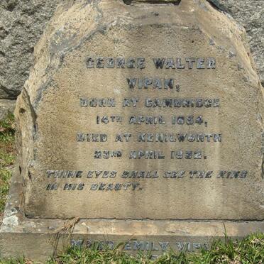 VIPAN George Walter 1854-1932