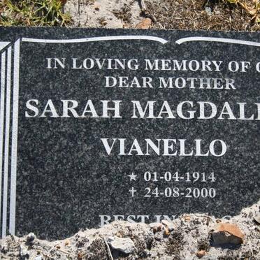 VIANELLO Sarah Magdalena 1914-2000