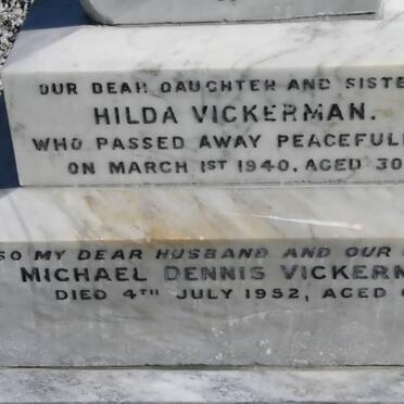 VICKERMAN Michael Dennis -1952 :: VICKERMAN Hilda -1940