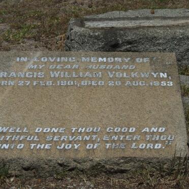 VOLKWYN Francis William 1901-1953