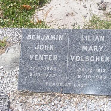 VOLSCHENK Lilian Mary 1912-1993 :: VENTER Benjamin John 1966-1973