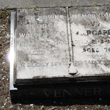 VENTER George Walter Yeo -1966 &amp; Ivy Margaret -1991