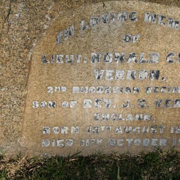 VERNON Ronald Cecil 1892-1918
