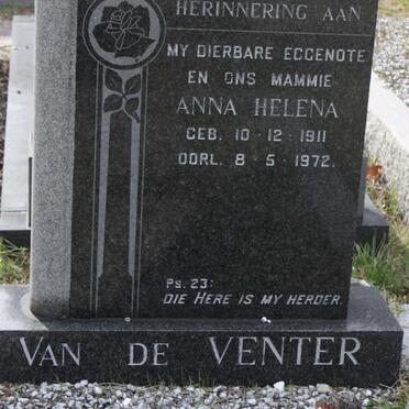 VENTER Anna Helena, van de 1911-1972