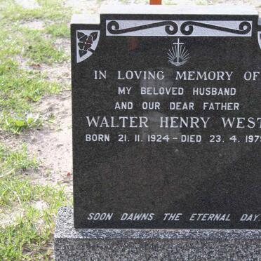 WEST Walter Henry 1924-1979
