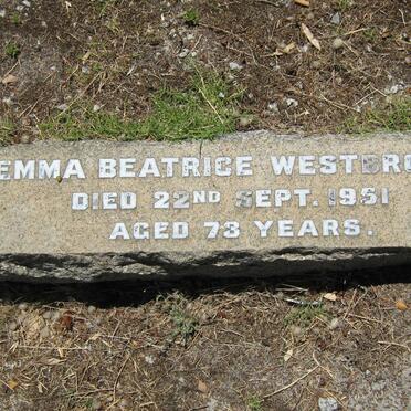 WESTBROOK Frederick George -1947 &amp; Emma Beatrice -1951