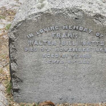 WATTS Frank Walter -1953