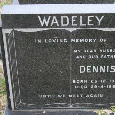 WADELEY Dennis 1926-1988