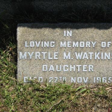 WATKINS Myrtle M. -1965