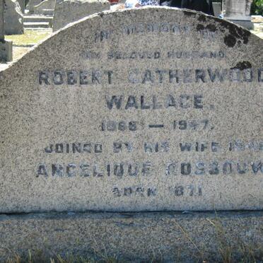 WALLACE Robert Catherwood 1888-1917 &amp; Angelique ROSSOUW 1871-1949