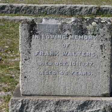 WALTERS Frank -1927