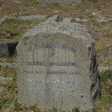 WALDRON Harold -1954 &amp; Isabel -1946