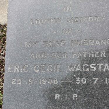 WAGSTAFFE Eric Cecil 1908-1962