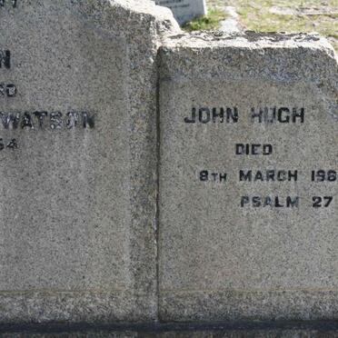 WATSON John -1930 &amp; Francis Elizabeth -1954 :: WATSON John Hugh -1965
