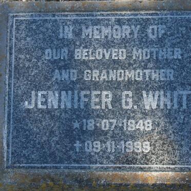 WHITE Jennifer G. 1948-1999