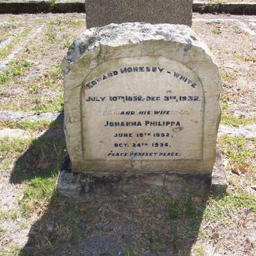 WHITE Edward, MORESBY 1856-1932 &amp; Johanna Philippa 1852-1936