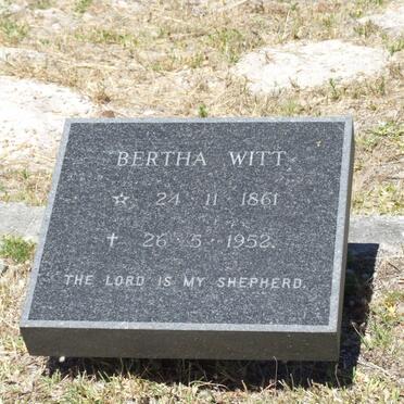 WITT Bertha 1861-1952