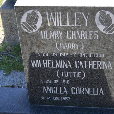 WILLEY Henry Charles 1912-1969 &amp; Wilhelmina Catherina 1916- :: WILLEY Angela Cornelia 1957