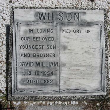 WILSON David William 1954-1992