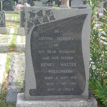 WILKINSON Henry Walter 1891-1961