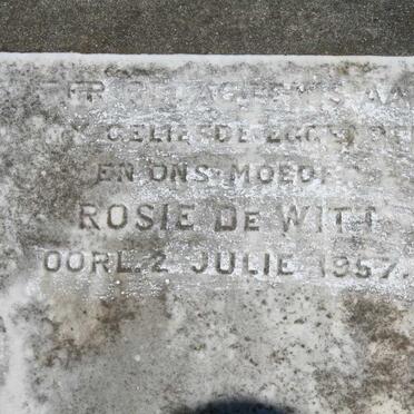 WITT Rosa, de -1957