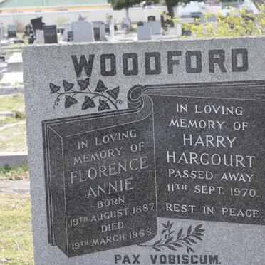 WOODFORD Harry Harcourt -1970 &amp; Florence Annie 1887-1968