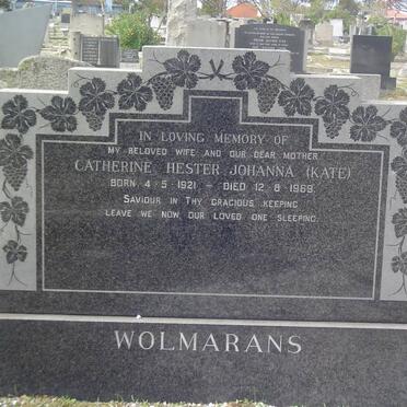 WOLMARANS Catherine Hester Johanna 1921-1969