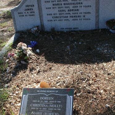 WOLHUTER Carl Héndrick -1930 &amp; Maria Magdalena -1937 :: WOLHUTER Carl Adrian -1949 :: WOLHUTER Christian Hendrick -1970