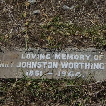 WORTHINGTON Henry Johnston 1861-1944