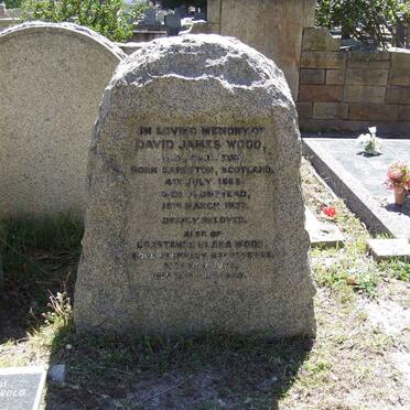 WOOD David James 1863-1937 &amp; Constance Clara 187?-1943