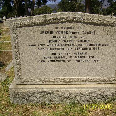 YOUNG Henry Olive 1872-1959 &amp; Jessie CLARK 1879-1948
