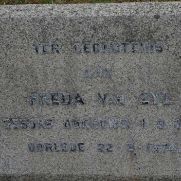 ZYL Freda, van nee BURROWS 1914-1974