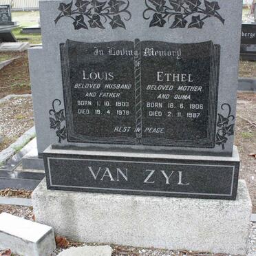 ZYL Louis, van 1903-1978 &amp; Ethel 1906-1987