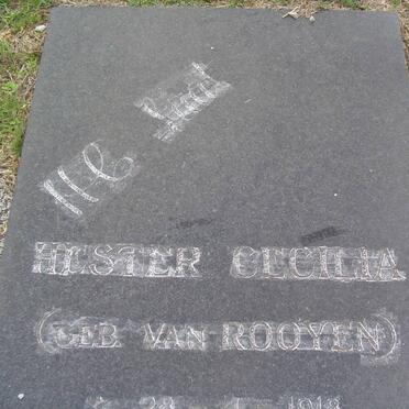? Hester Cecilia nee van ROOYEN 1918-1984