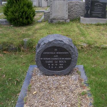 zzROUX Sarie, le 1931-1979