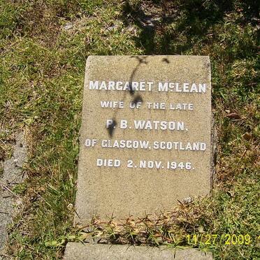 WATSON Margaret McLean -1946