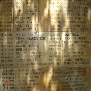Western Cape, CAPE TOWN, Rondebosch, St Thomas' Church, Memorial Garden