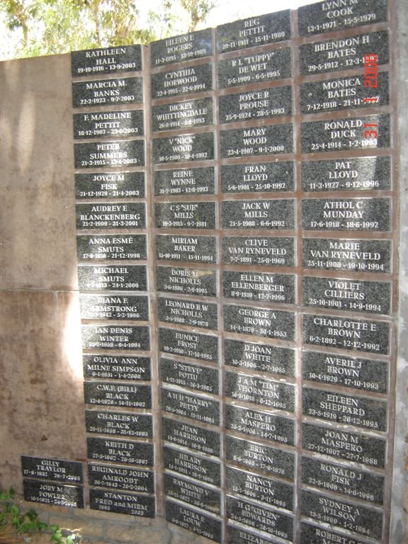 MEMORIAL WALL # 8