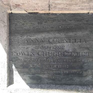 EMETT Edwin Cheere -1850 & Anna Cornelia -1846 :: EMETT Edwin Cheere 1856-1856