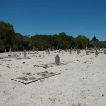 Western Cape, CAPE TOWN, Robben Island, Leper cemetery Fenced