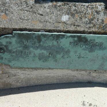 KROSTER William -1912 