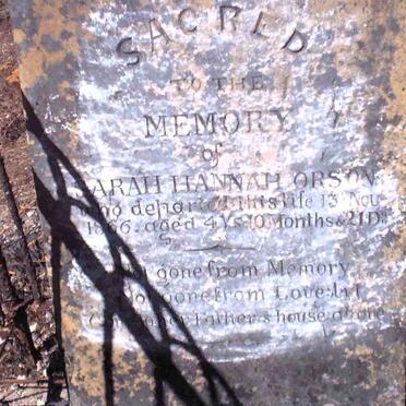 ORSON Sarah Hannah -1866