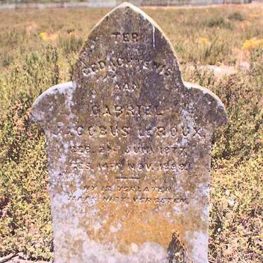 ROUX Gabriel Jacobus, le 1877-1899