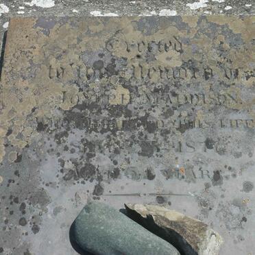 MADDISON Joseph -1877