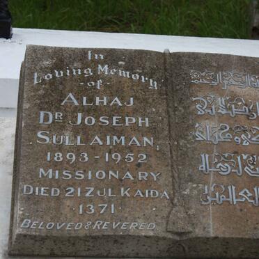 SULLAIMAN Joseph 1893-1952