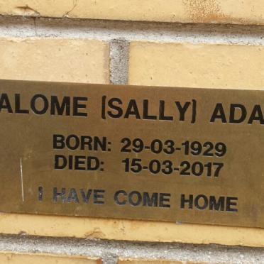 ADAMS Salome 1929-2017