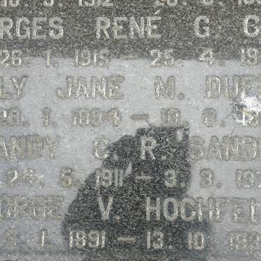 CAWOY :: DUFFETT ::  SANDEMAN  :: HOCHFELDEN