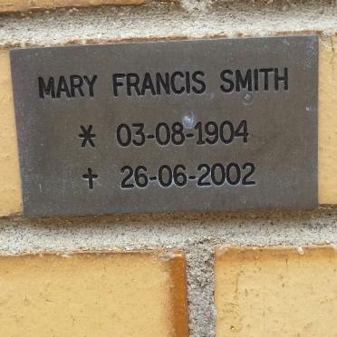 SMITH Mary Francis 1904-2002