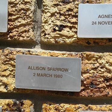 SPARROW Allison -1980