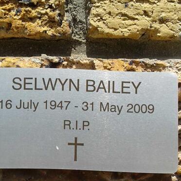 BAILEY Selwyn 1947-2009